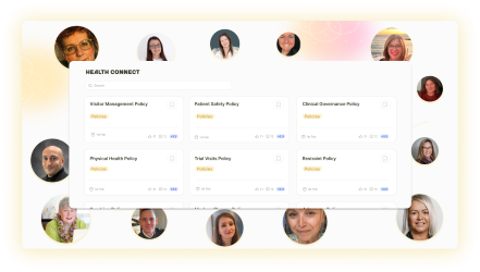 Sample OpenDoc policies including visitor management, patient safety and clinical governance